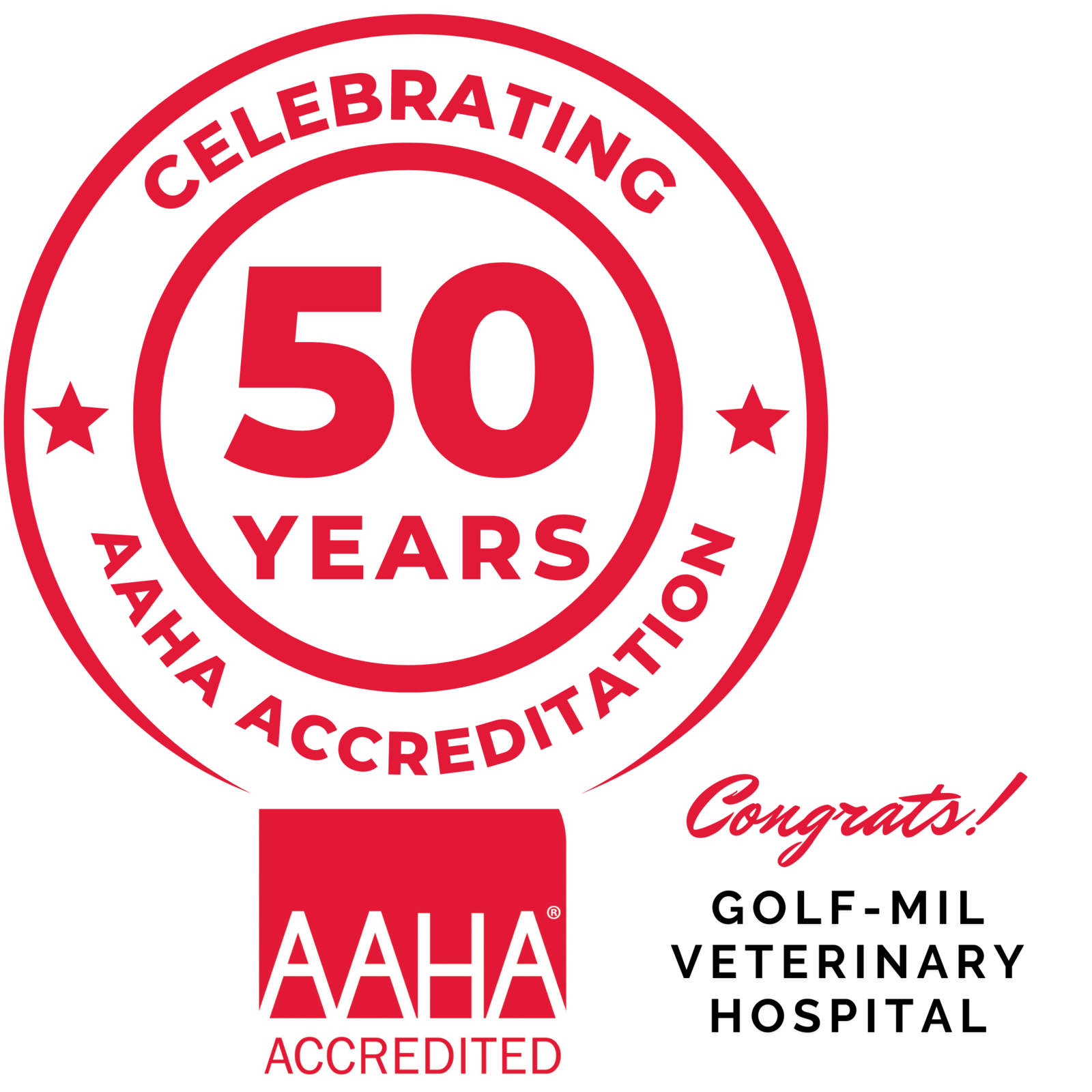 Celebrating 50 Years of AAHA Accreditation